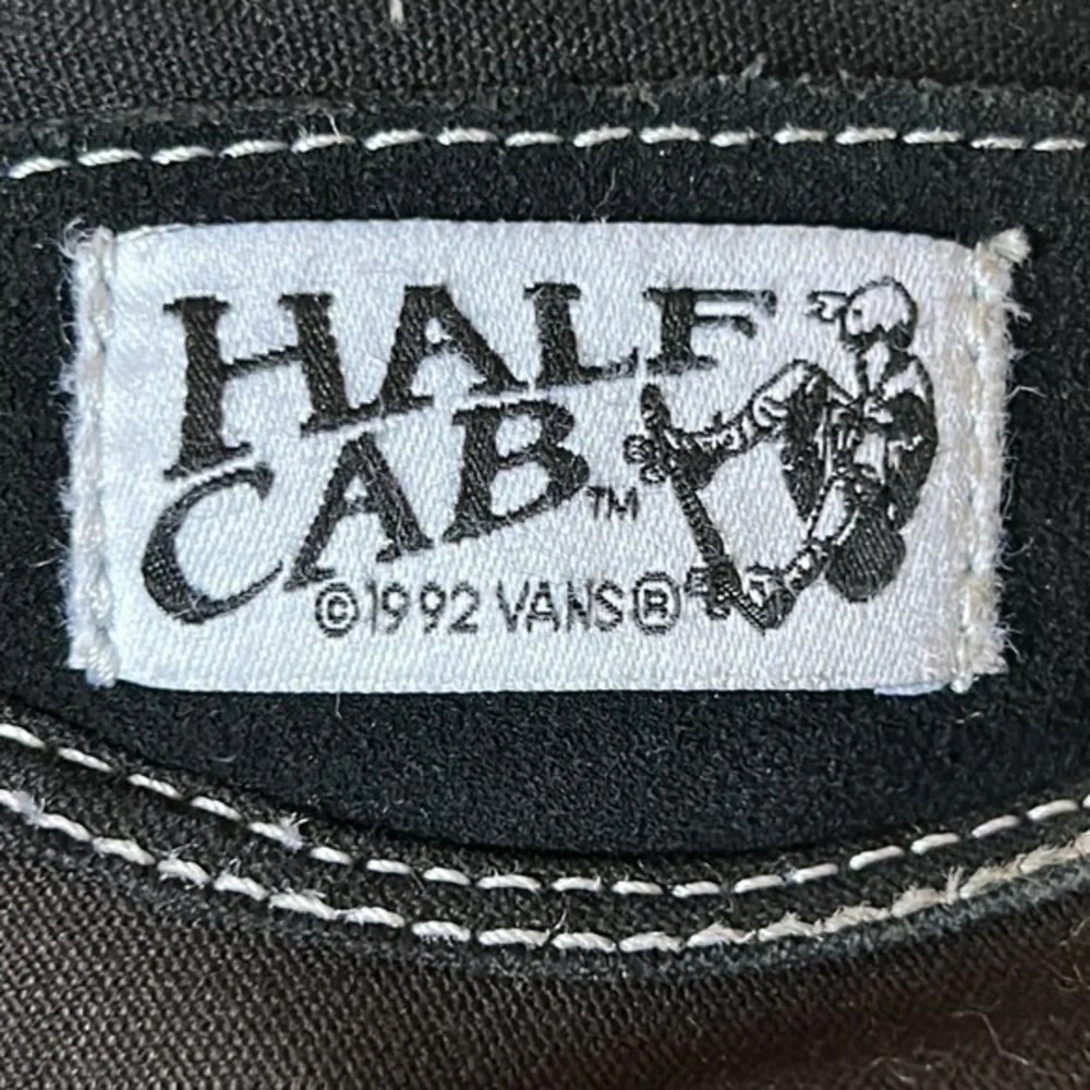 Vans Skate Half Cab Black & White Skate Shoes Size 9